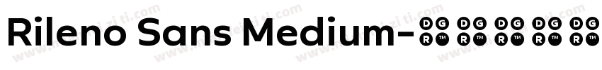 Rileno Sans Medium字体转换